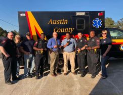 Equipment Donation: Bellville Police Department Texas