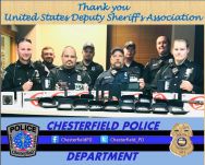 Equipment Donation: Chesterfield Police Department Indiana